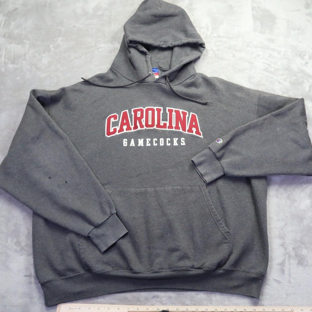 Champion Men's Carolina Gamecocks Hoodie NCAA Hooded Sweatshirt XXL Few Holes